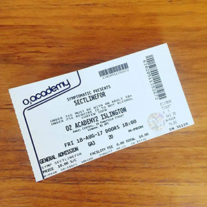 02 Academy2 Islington: Ticket